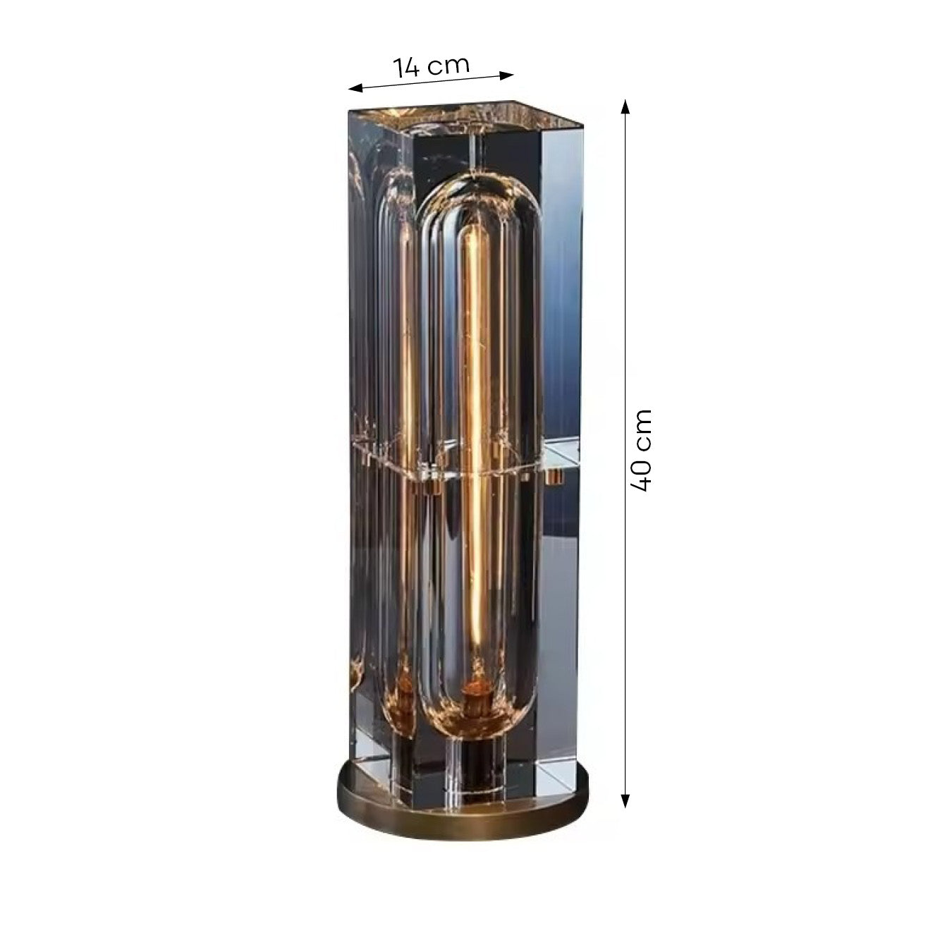Hylia Oblong - einzigartiger & edler LED-Kristall Oblong