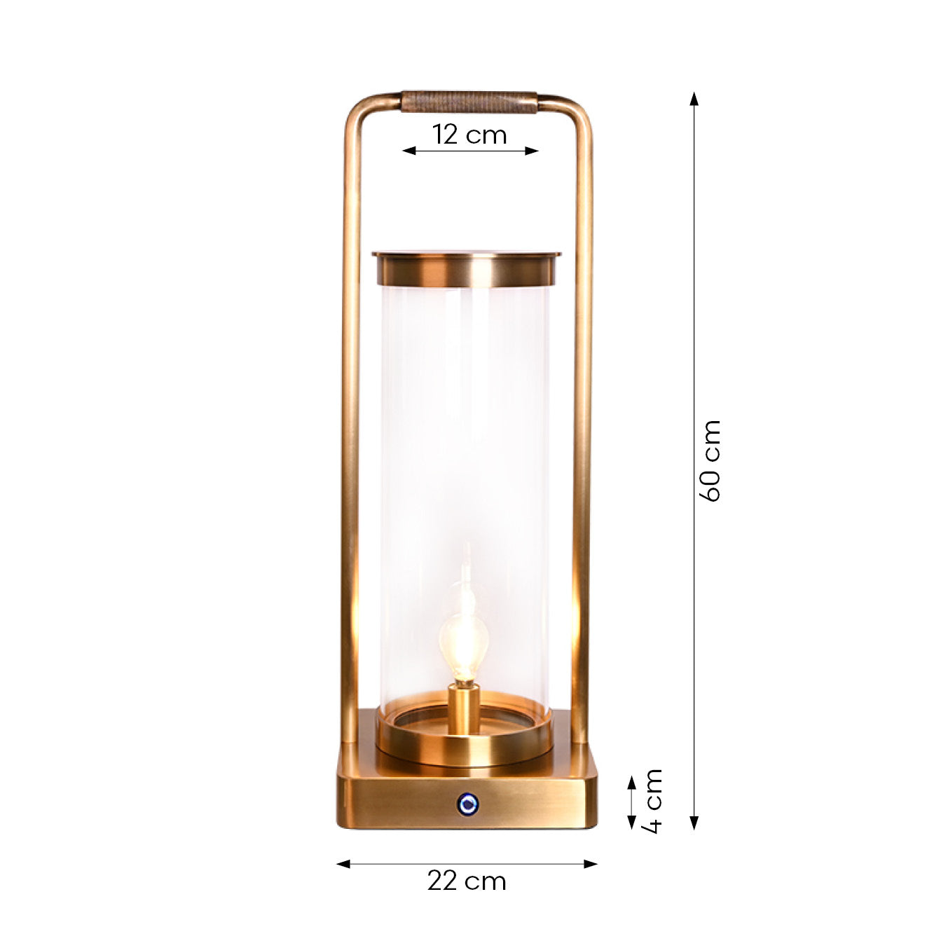 Zenith Laterne - dimmbare, wiederaufladbare LED-Kupfer-Handlaterne