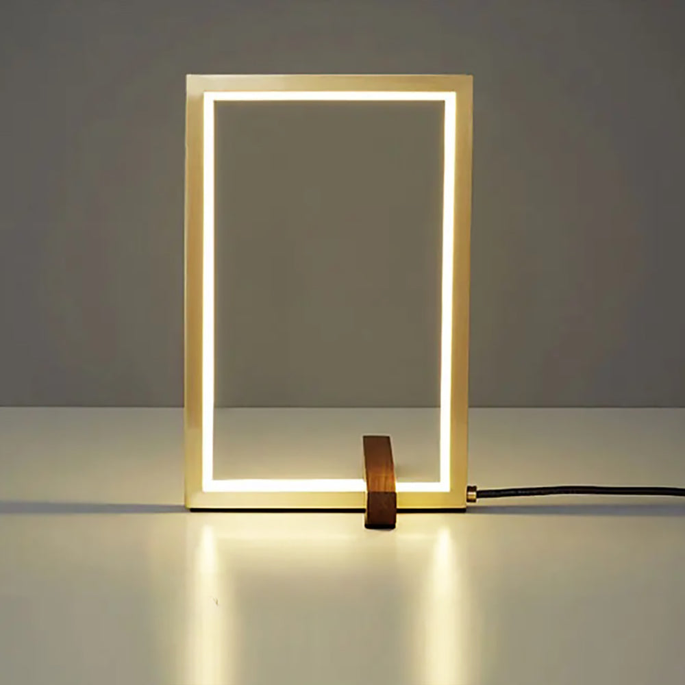 The Frame - gold-kupfrige, rahmenförmige LED-Highlightlampe
