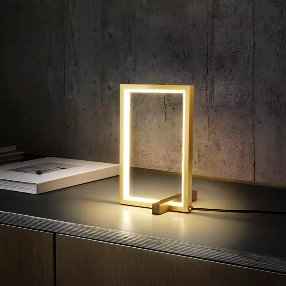 The Frame - gold-kupfrige, rahmenförmige LED-Highlightlampe