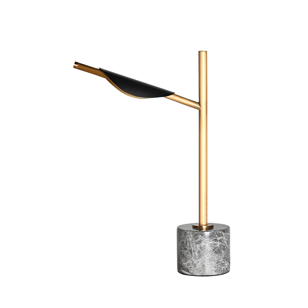 Eclipse Aura - exklusive & dimmbare LED-Tischlampe mit grauem Marmor-Sockel