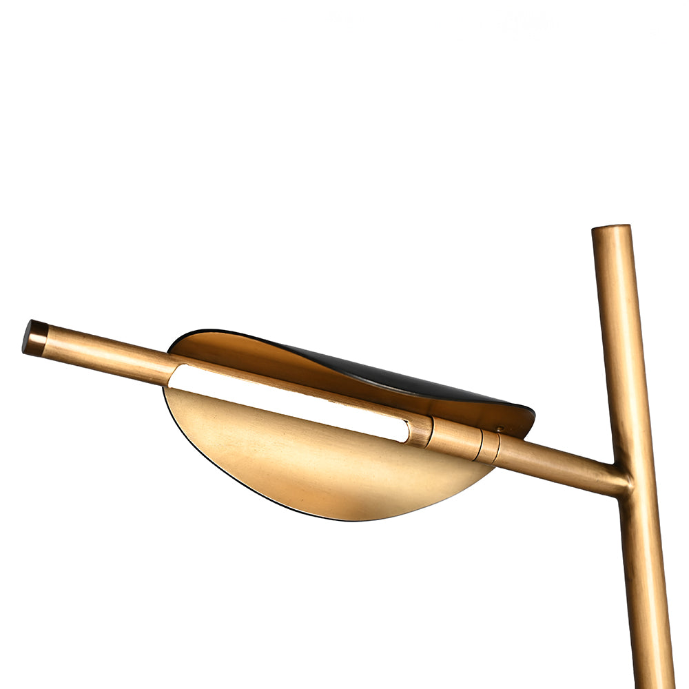 Eclipse Aura - exklusive & dimmbare LED-Tischlampe mit grauem Marmor-Sockel