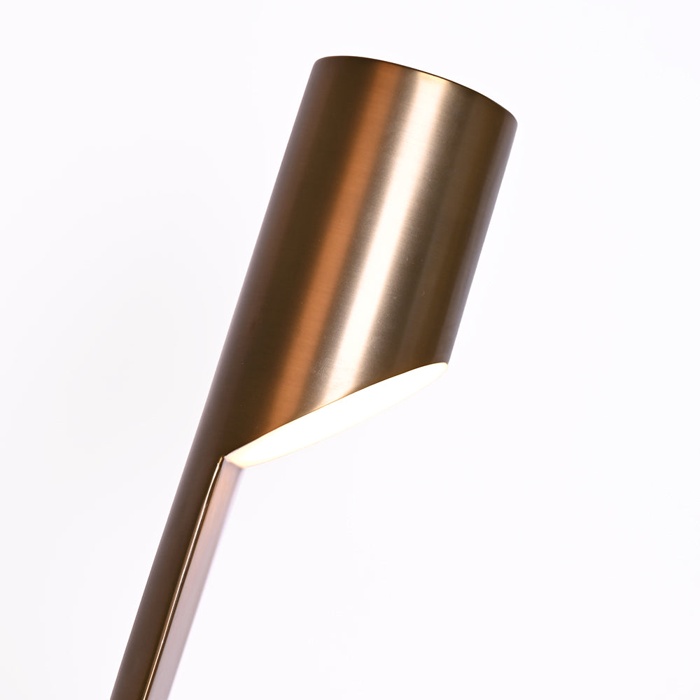 Astra Luce - dimmbare LED-Tischlampe mit moderner zylindrischer Schnitt-Schräge