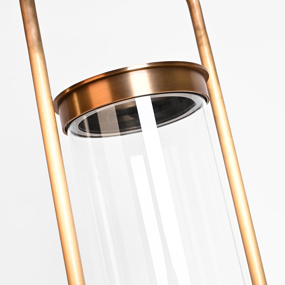 Zenith Laterne - dimmbare, wiederaufladbare LED-Kupfer-Handlaterne