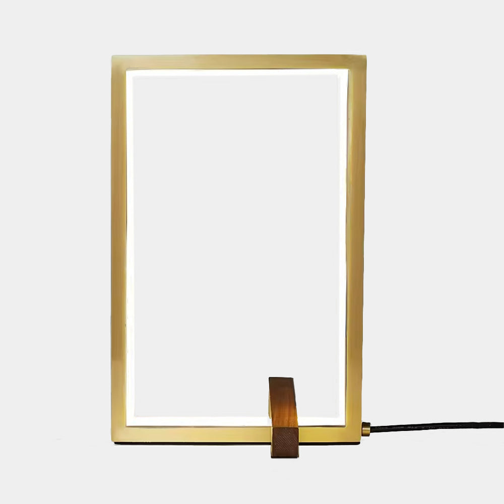 The Frame - gold-kupfrige, rahmenförmige LED-Highlightlampe